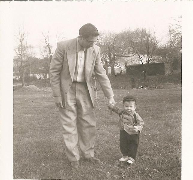 Dad&Tommy.jpg - Dad & Tommy 1955