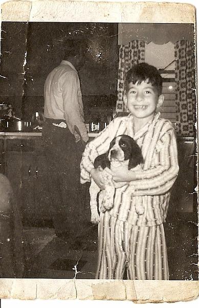 TommyPuppy.jpg - Tommy's First Puppy 1960